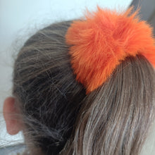Fluffy Faux Fur Hair tie/scrunchie - Orange