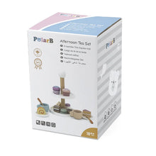 Wood pretend play cakes cups afternoon tea set 