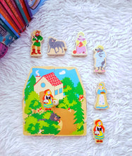 Red riding hood - Wooden Storytelling book playset