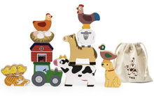 Wood farm Stacking game