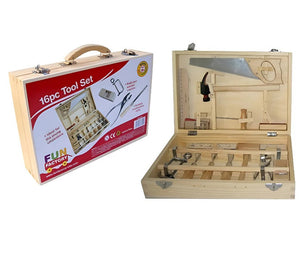 Fun factory wood metal children's toolset 