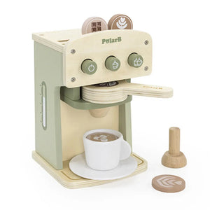 Wooden PolerB kids pretend play coffee machine 