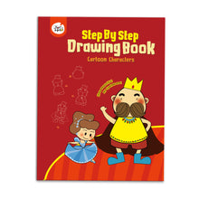 DRAWING BOOK-CARTOON CHARACTERS - STEP BY STEP