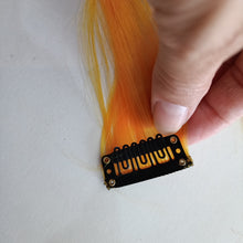 Kids Clip on Hair extension 50cm - Orange