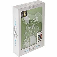 Product packaging with a cartoon character on a white background