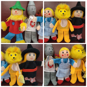 Wooden Finger puppets Wizard of Oz - Toddler kids preschool family daycare story telling aids