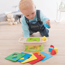 3 level baby toddler wooden shape sorter