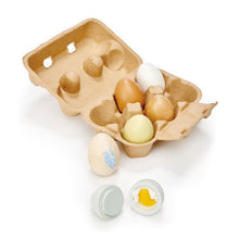 Wooden Play eggs crack and yolk