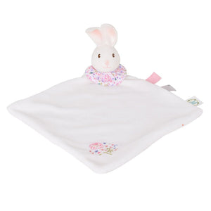 Natural Rubber Teether snuggle blanket Rabbit Baby teething toy organic Easter gift