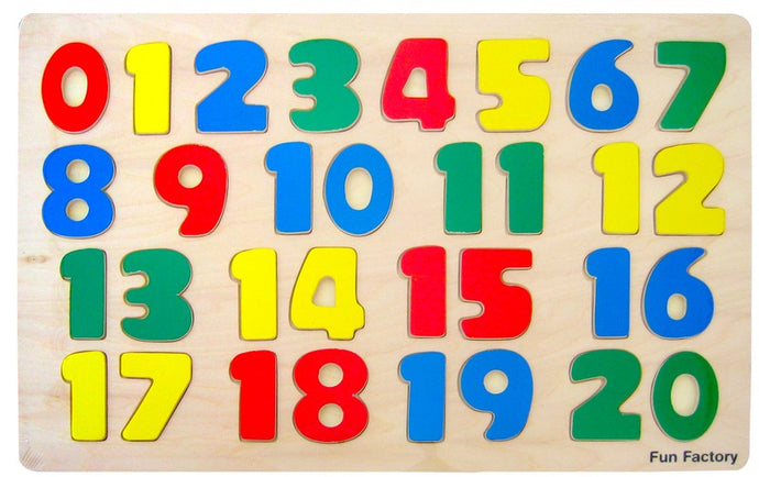 Wooden Number puzzle 0 to 20 