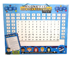 Magnetic word making board. phonics preschool primary stage 1