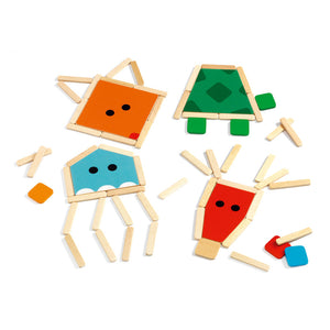 Stick basic wooden shape stick game