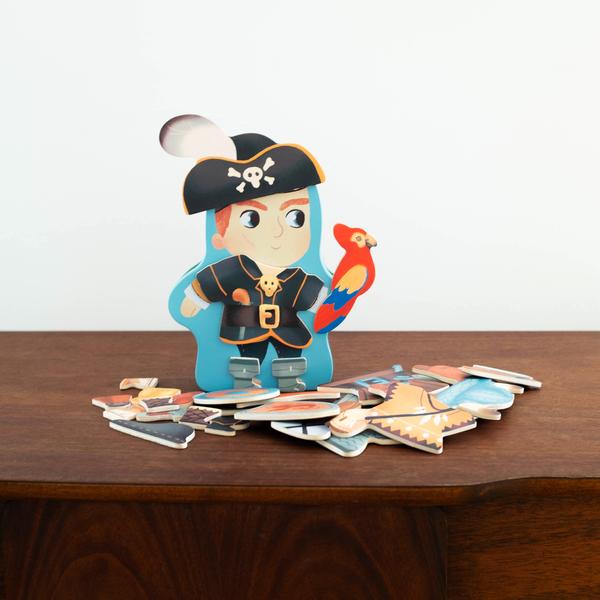 Pirate Magnetic Tin character building 