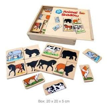 Wooden animal shadow puzzle