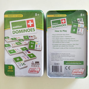 Addition Domino game learning educational games for primary school children