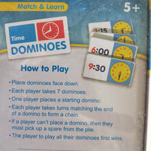 Practice telling the time with time domino game