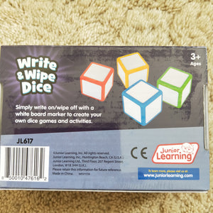 Write & Wipe Dice are re writable dice 