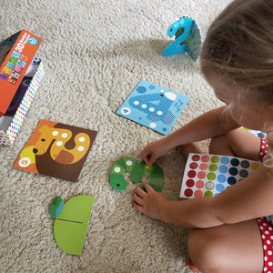 3D Number and counting sticker game for kids - learn numbers and practice counting