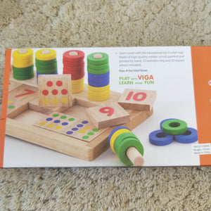 Count and maths wooden learning set - Montessori numbers