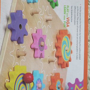 Wooden Gears cog board toddler gift