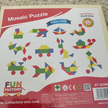 Wooden mosaic puzzle - shapes