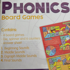 Set of 4 Phonics board games