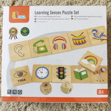Learning senses wooden game puzzle