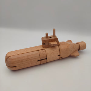 Wooden Transformer - SUBMARINE