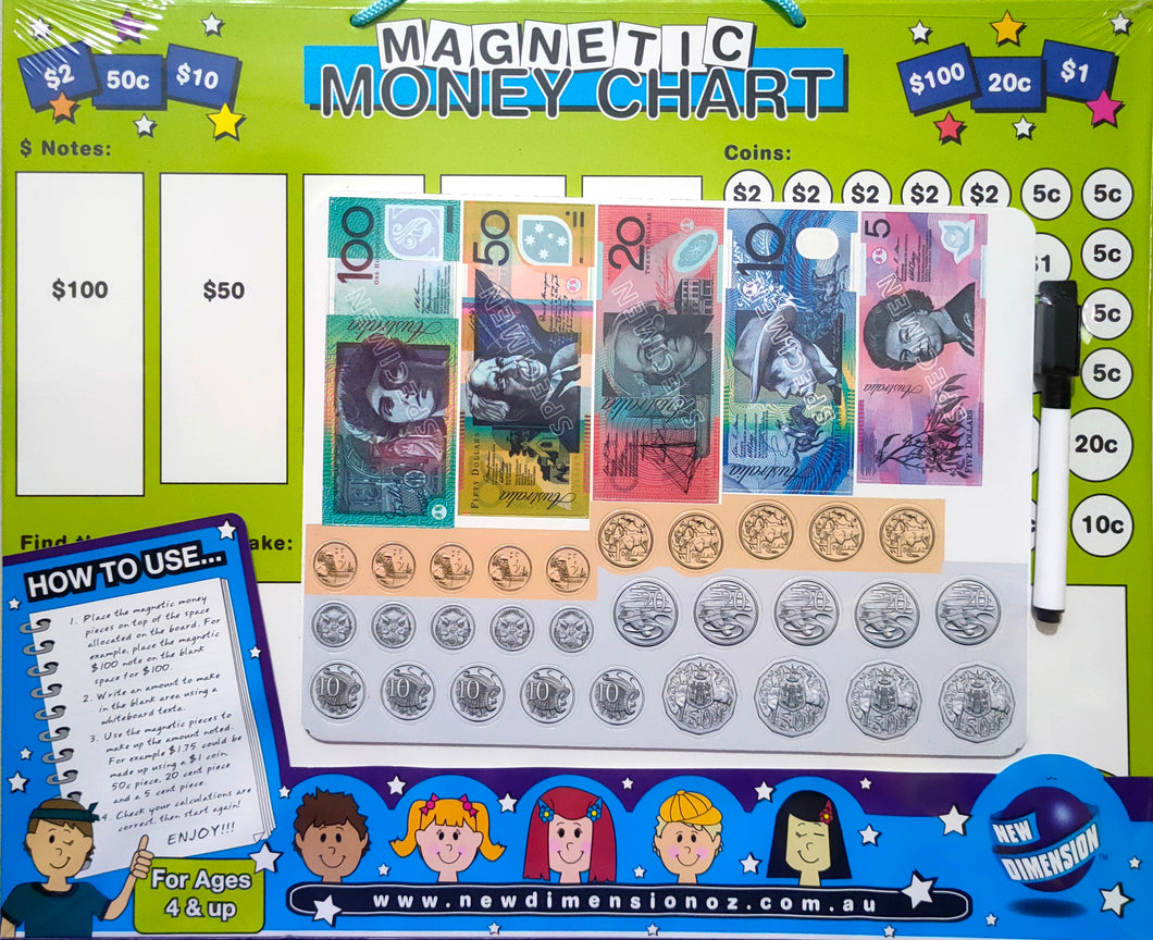 Magnetic money learning board