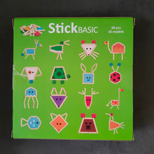 Stick basic shape and animal puzzle