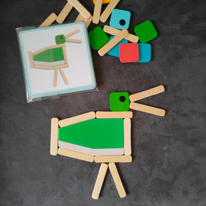Stick basic wooden shape stick game