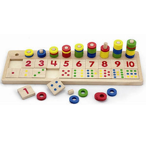 Count and maths wooden learning set - Montessori 
