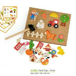 Farm themed Tap Tap a shape set hammer and nail