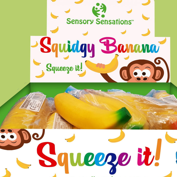 Squidgy Banana Squeeze Sensory toy fidget