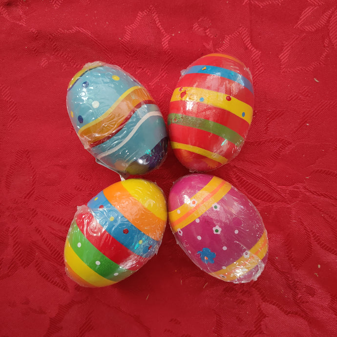 Wood Egg shaped Maracas for Children -  Wooden Easter Egg Maraca - Easter gift - Kids instruments 