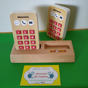 Wood play telephone playroom