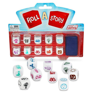  a story dice set to help language or writing skills and creativity 