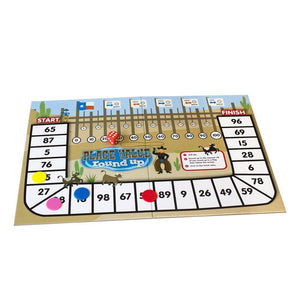 Place value rounding up math learning educational game