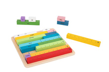 Wooden math counting rods