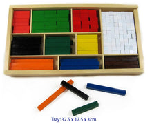 Montessori maths wooden rods