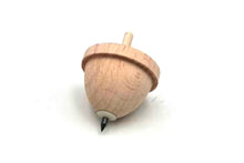 Wooden spinning top drawing