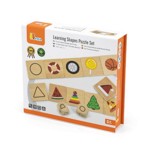 Learning shapes puzzle game set