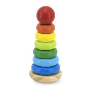 Wooden rainbow stacker