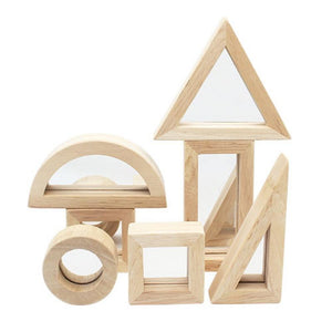 Wooden Mirror shape block set